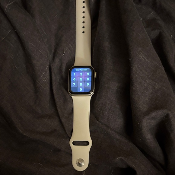 Apple Smartwatch with Black and Tan Band - Picture 1 of 1